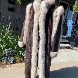 Mink and Fox Fur Coat
